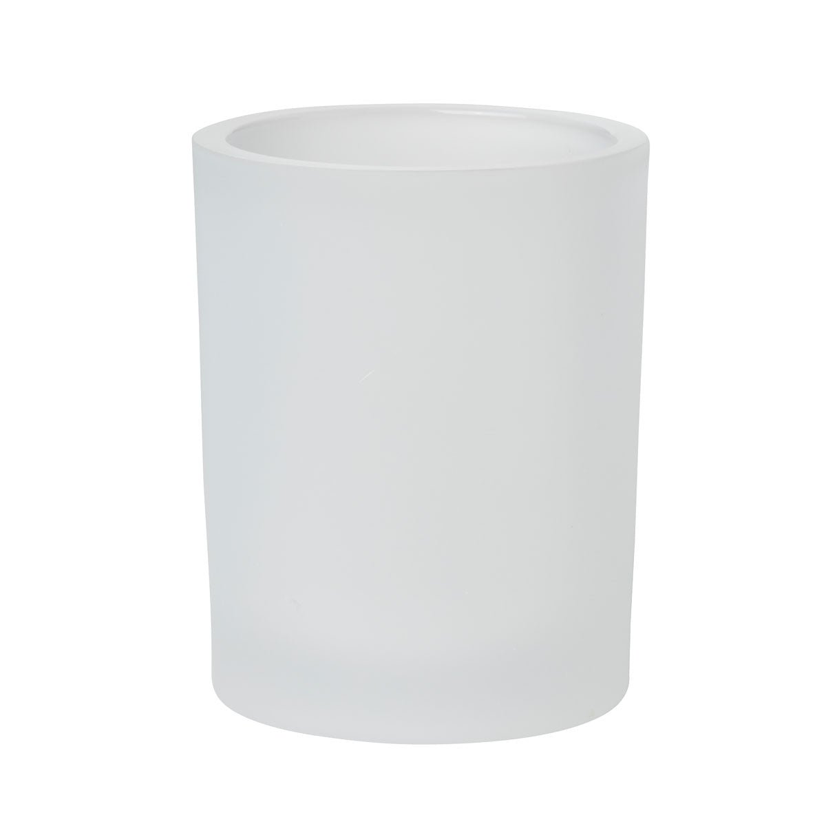 Switch & Shine Kerzenhalter Snowy, 100x80 mm, weiß gefrostet - Elegant | Packung (1 Stück)