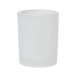 Switch & Shine Kerzenhalter Snowy, 100x80 mm, weiß gefrostet - Elegant | Packung (1 Stück)