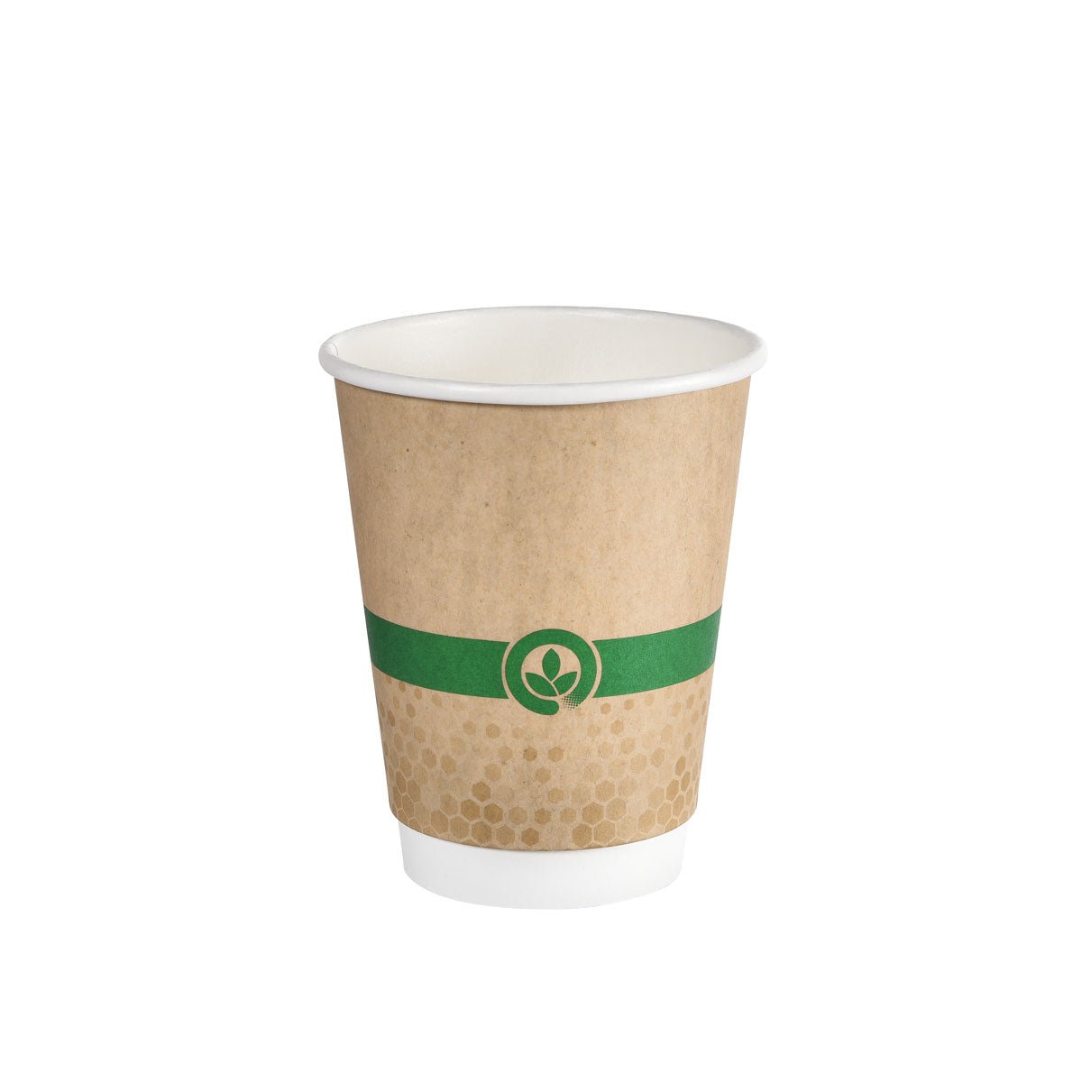 Melli Cups Becher Double Wall 350 ml  Bedruckt Pappe/Beschichtung auf Wasserbasis 90x90x110 | Packung (25 Stück)