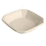 Octabagasse Schale 1000 ml - coated  Braun Bagasse PBAT/PLA-coated 224x224x42 | Packung (50 Stück)