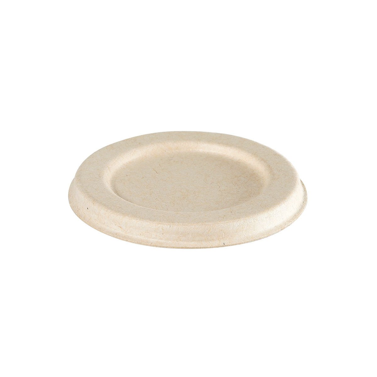 Deckel Dressingbecher 30 / 60 ml - coated  Weiß Bagasse PBAT/PLA-coated 65x65x8 | Packung (150 Stück)