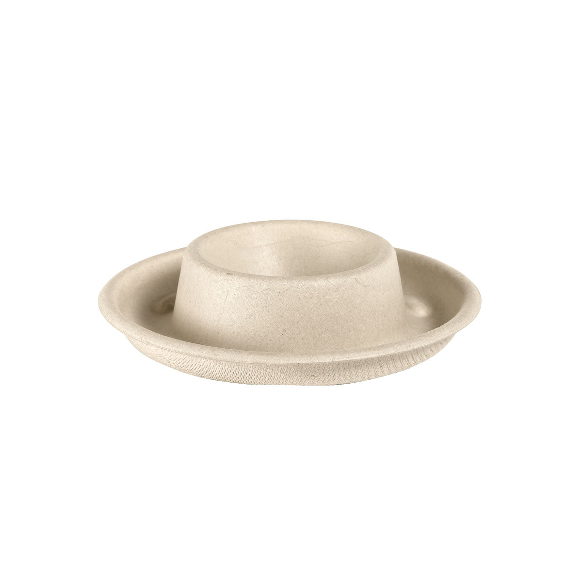 Eierbecher - uncoated  Braun Bagasse Ø89 | Packung (70 Stück)