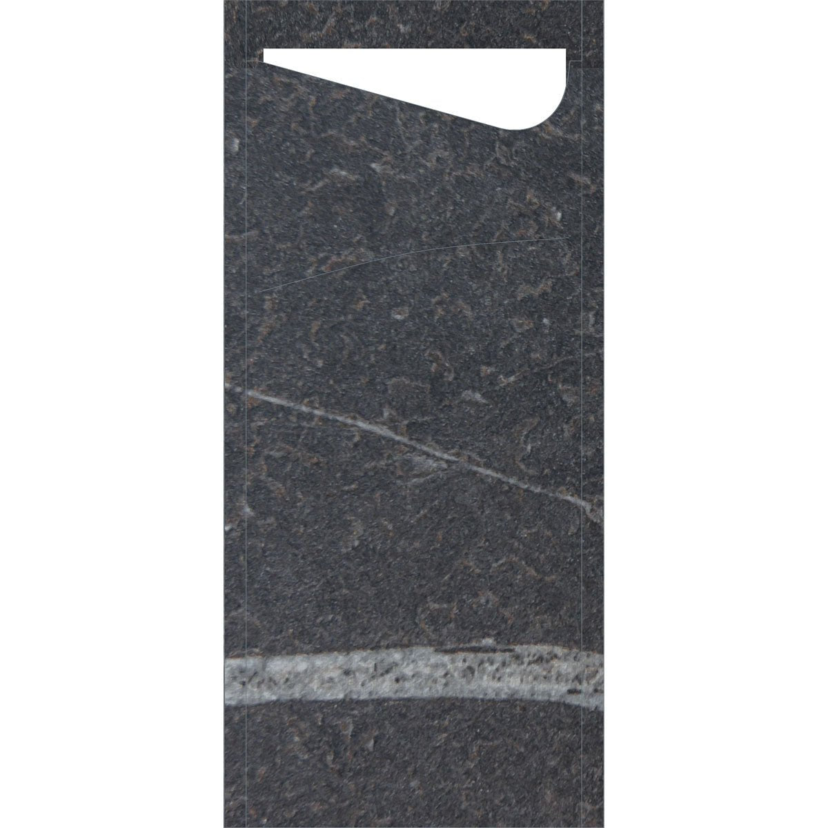 SACCHETTO Marble black 190x85 mm - Elegant | Packung (100 Stück)