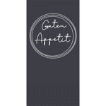 Zellt.-Serv. 33 cm 2-lagig 1/8-Falz Appetit schwarz Servietten | Packung (300 Servietten)