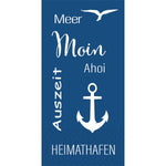 Zellt.-Serv. 33 cm 2-lagig 1/8-Falz Meer Freude Servietten | Packung (300 Servietten)
