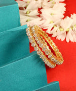 American Diamond Studded Kada Set
