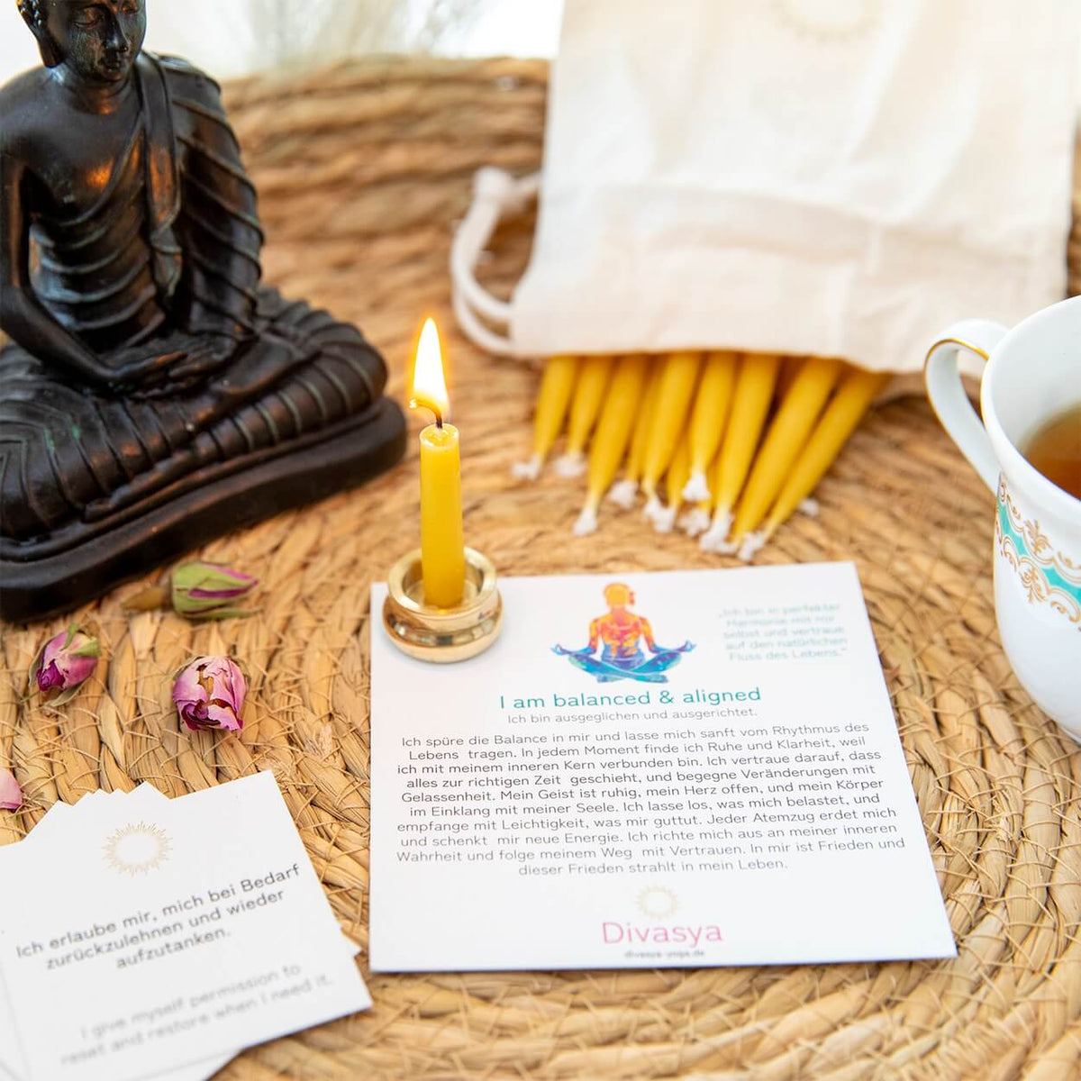 20-Minuten-Kerzen | I am balanced & aligned