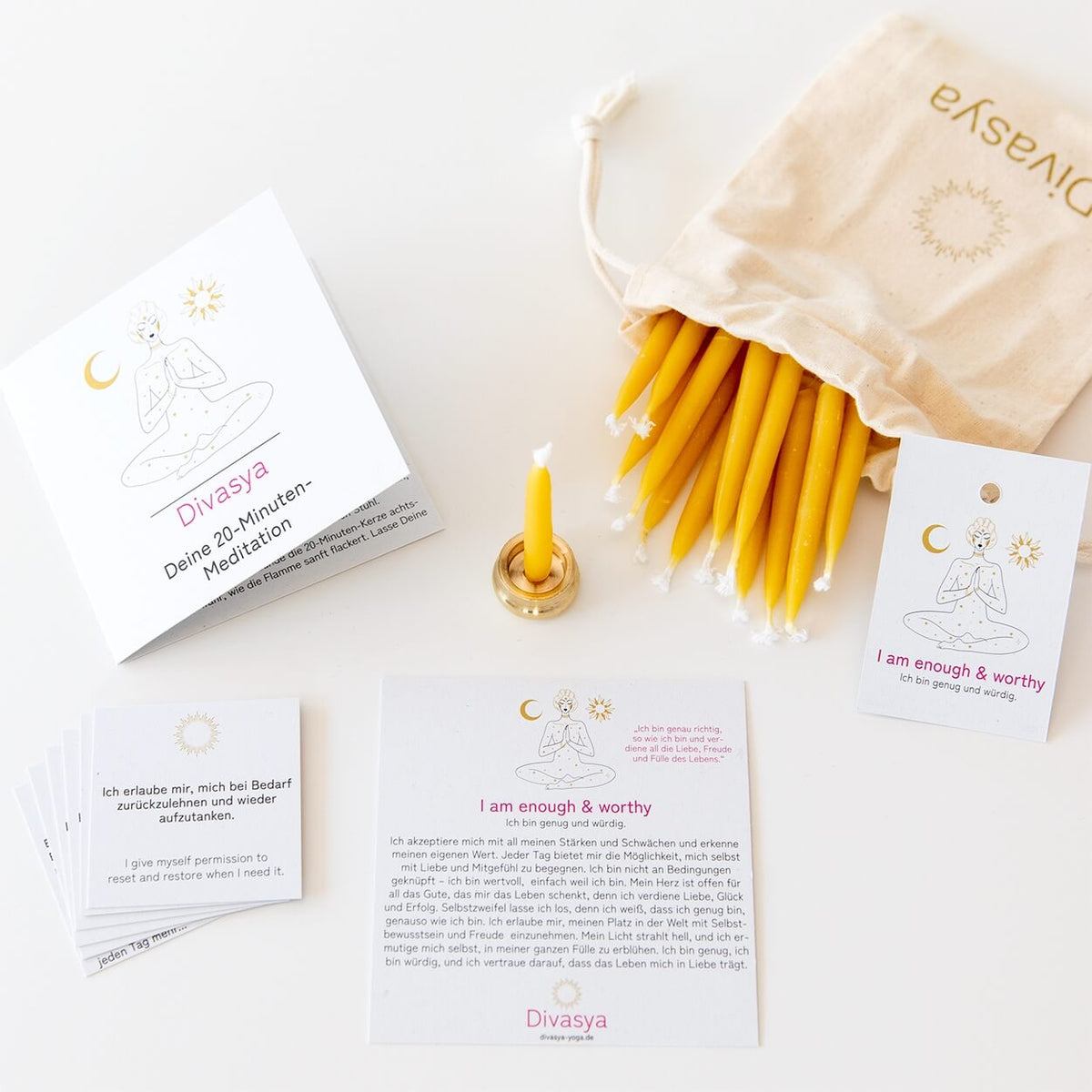 20-Minuten-Kerzen | I am connected & empowered