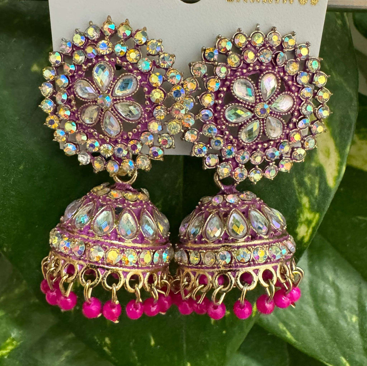 Stone And Beads Jhumki
