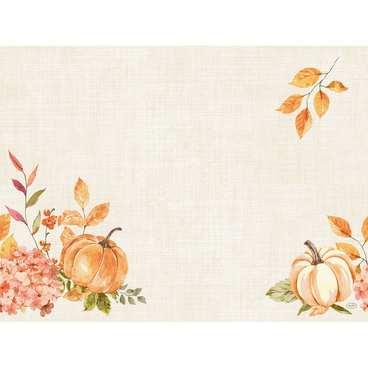 Bio-Dunicel Servietten 30x40 cm Spicy Pumpkin für Feste | Packung (100 Stück)