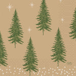 Servietten 33x33 cm 3-lagig 1/4-Falz Humble Trees  | Packung (50 Stück)