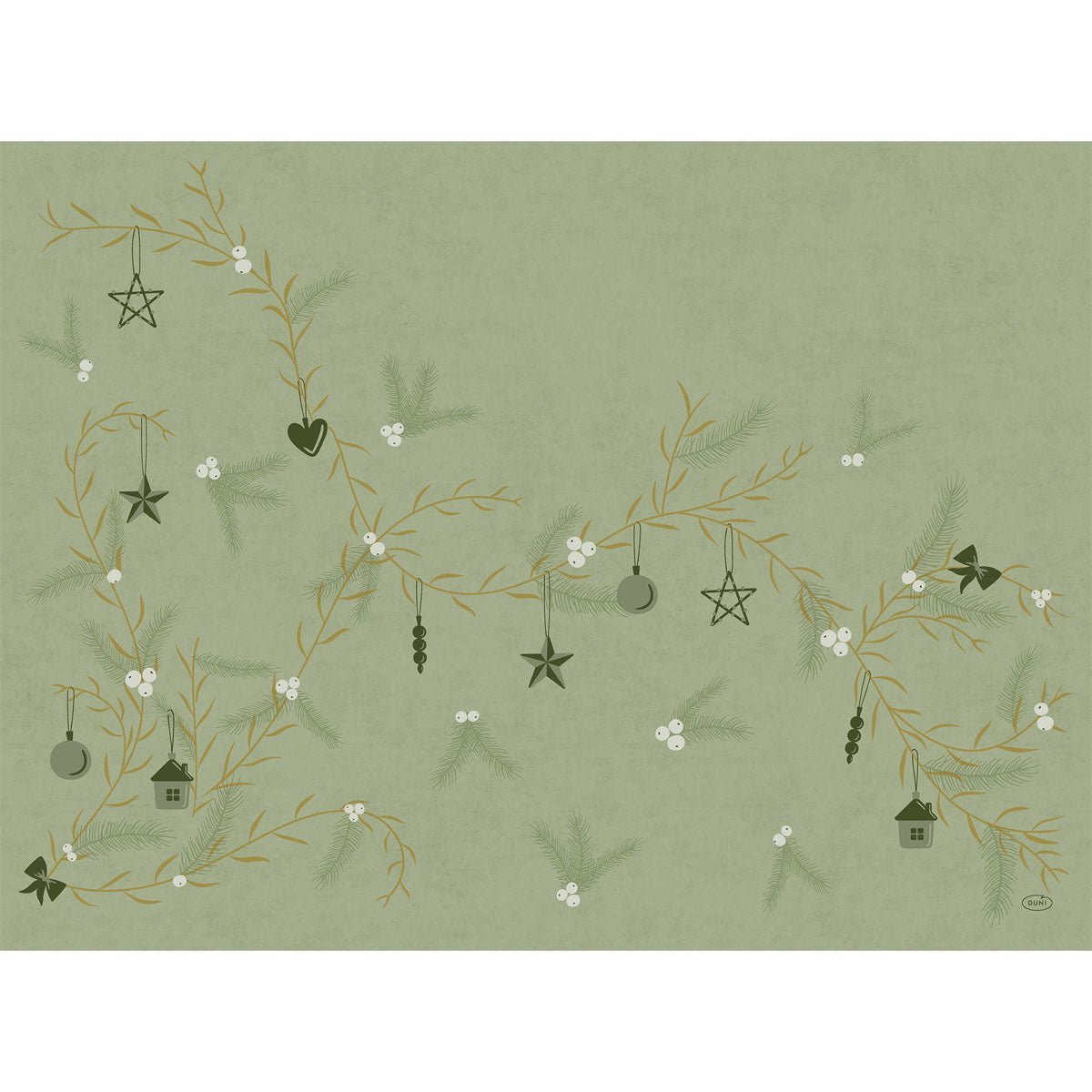Bio-Dunicel Servietten 30x40 cm Noel Pistazie | Packung (100 Stück)