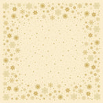 Bio-Dunicel Mitteldecke 84x84 cm Stargazing cream für Festlichkeiten | Karton (1 Packung)