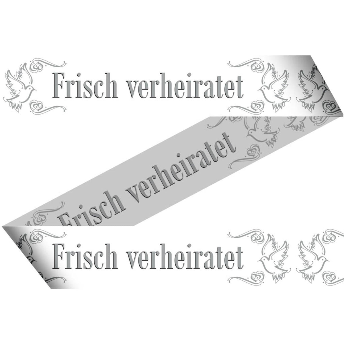 Absperrband PVC "Frisch verheiratet" | 15m