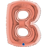 Riesenbuchstabe Folienballon 40"/102cm | Rosegold #B