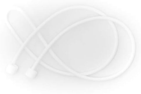 5x Silikon Halteband Holder für AirPods Kopfhörer in Weiß | System-S