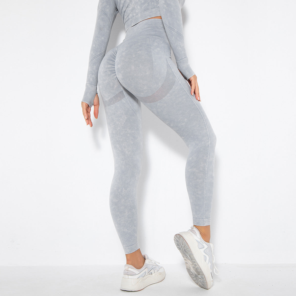 Modische Peach-Hip Feuchtigkeitsableitende Yoga-Hose