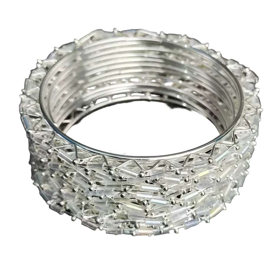 Traditional Silver Bangle Set Pcs of 12