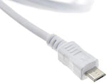 3 m Meter Micro USB Kabel Datenkabel Ladekabel in weiß | System-S