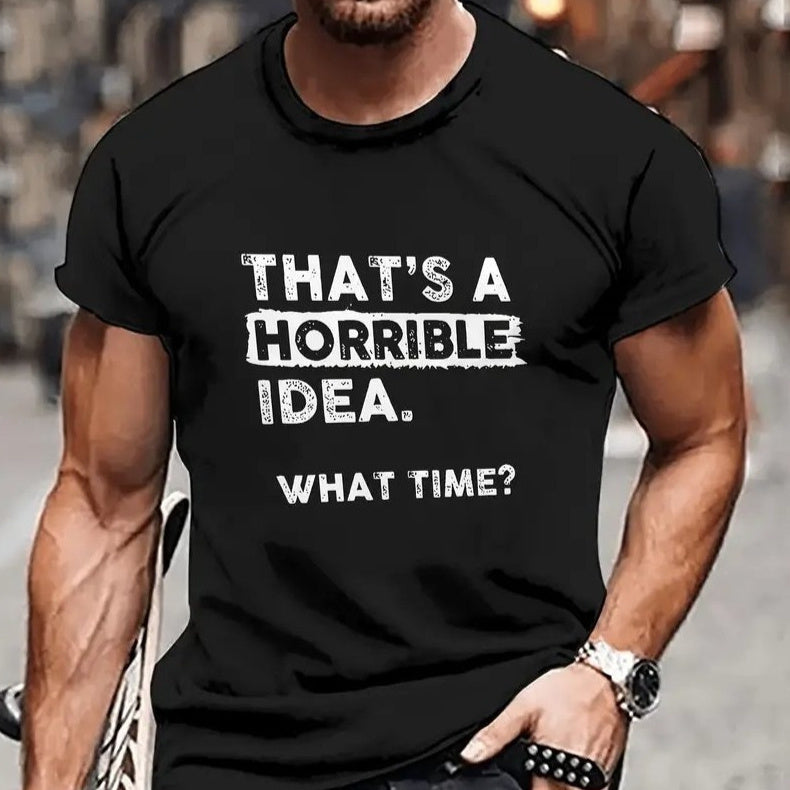 Sport Lässige Herrenkleidung Cartoon Anime Rundhals-T-Shirt