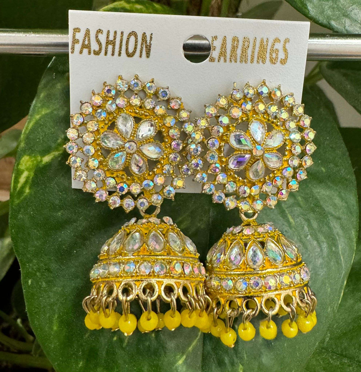 Stone And Beads Jhumki
