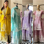 Heavy Embroidery Thread Work Outfit In Germany