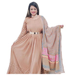 Embroidery Long Gown