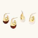 Amber Flow Tropfen-Ohrringe