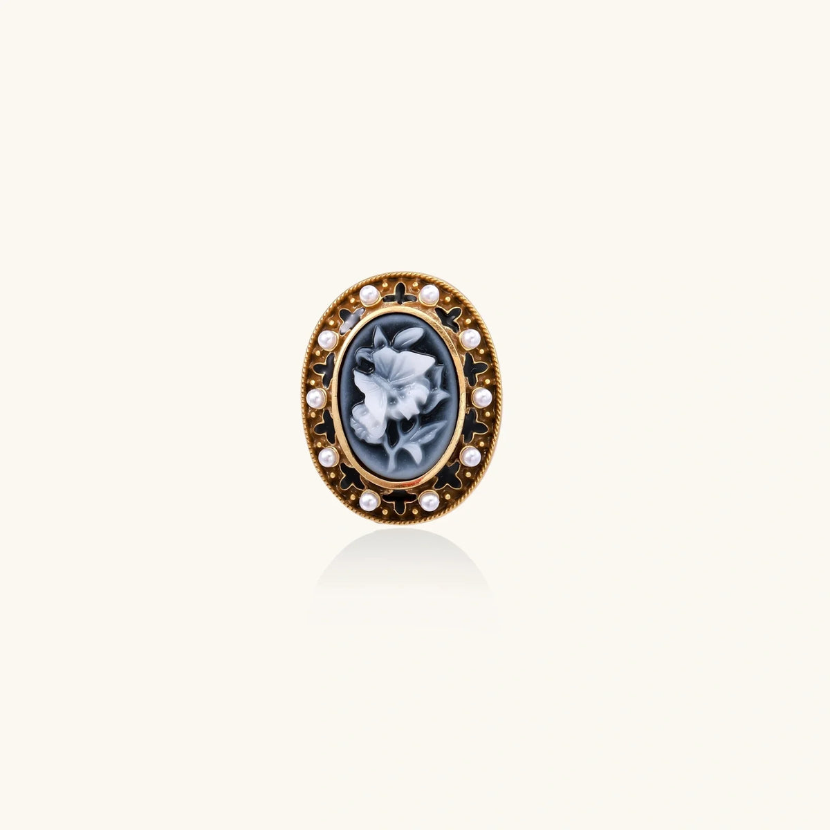 Viktorianischer Rosen-Kamee-Ring