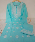 Lucknowi Chikankari Kurta Set In Munich