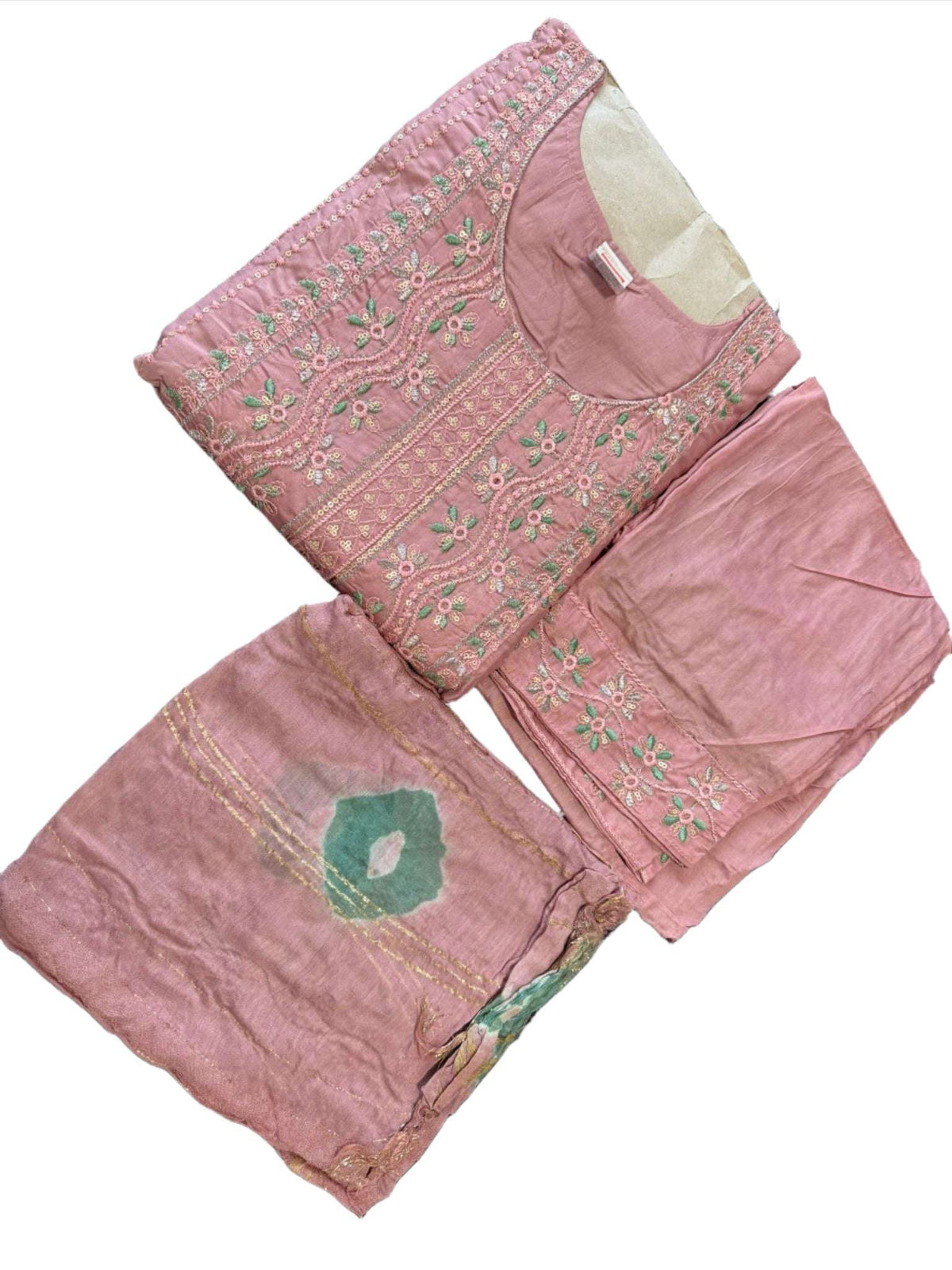 Cotton Embroidery Suit Set