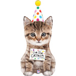 Shape Folienballon Katze "Cue the Catfetti!" 104 cm