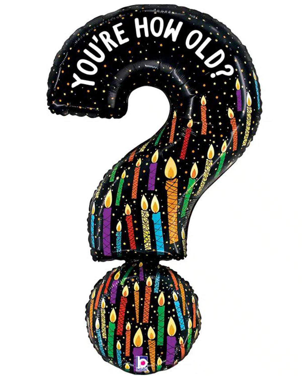 Shape Folienballon "You're How Old Question Mark" | 99 cm