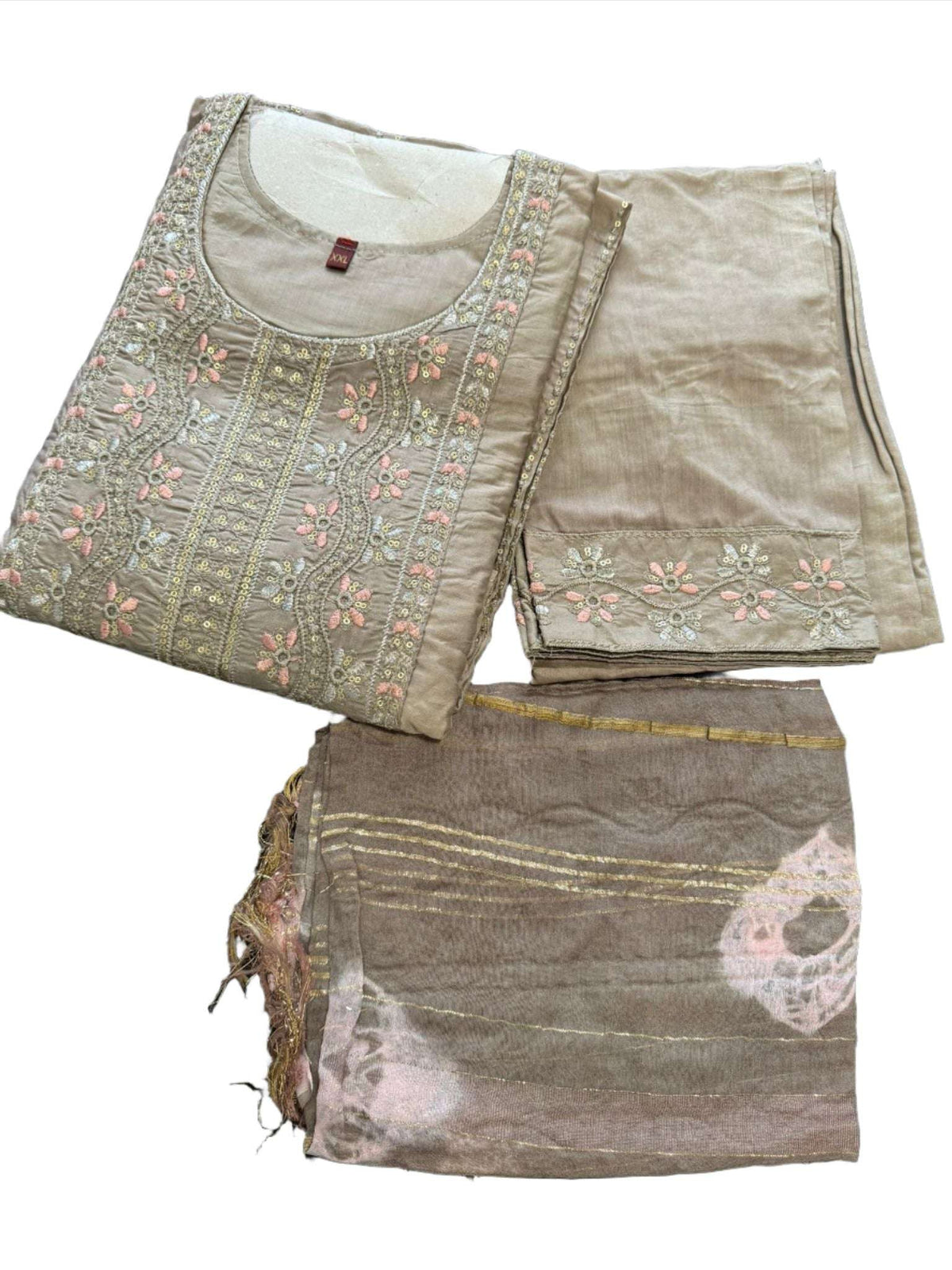 Cotton Embroidery Suit Set