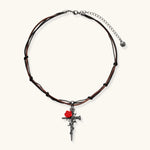 Dornrosen-Kreuz-Halskette