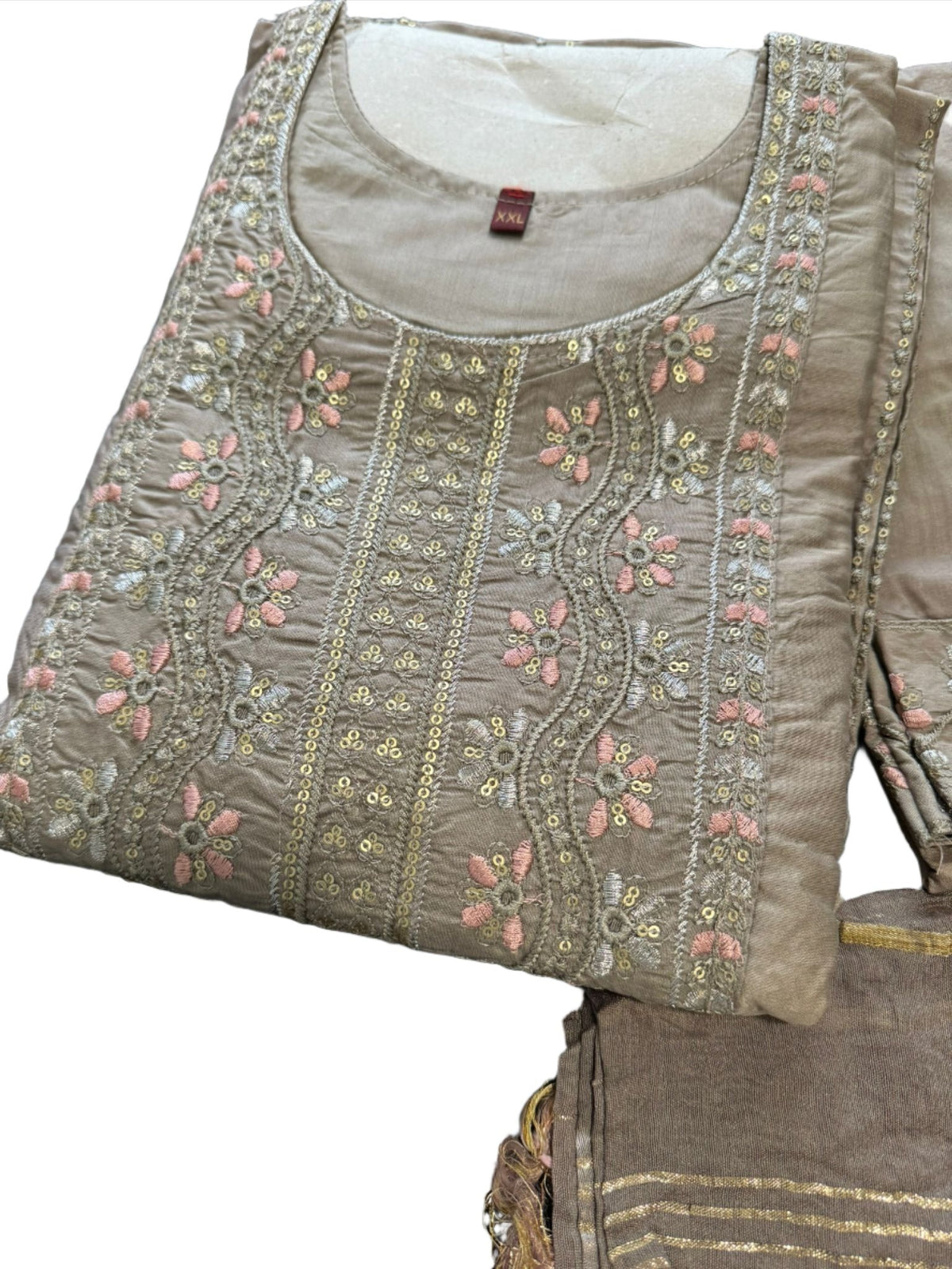 Cotton Embroidery Suit Set