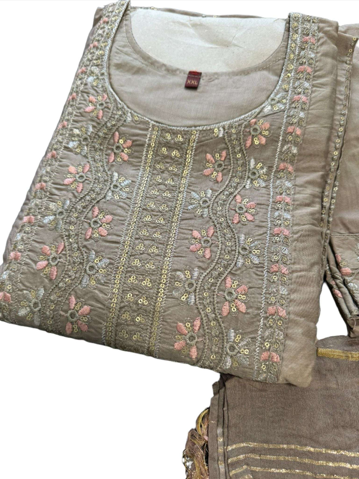 Cotton Embroidery Suit Set