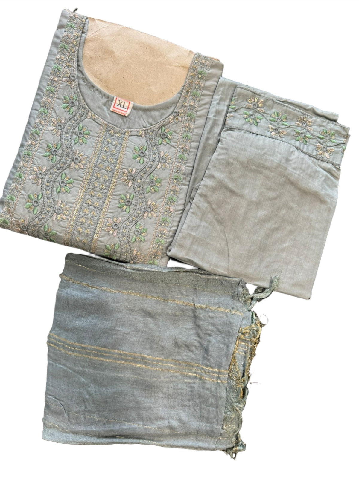 Cotton Embroidery Suit Set