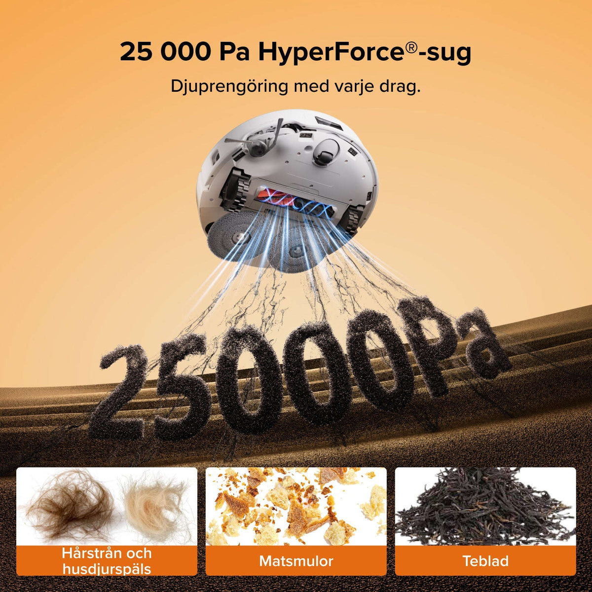 Roborock Qrevo Edge 2 - 25.000 Pa HyperForce-Saugkraft und Dual Anti-Tangle System Namma Markt