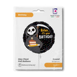 18"/Ø46cm Folienballon Sensenmann "Relax...it´s your Birthday!"