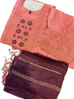 Embroidery Pant Suit Set