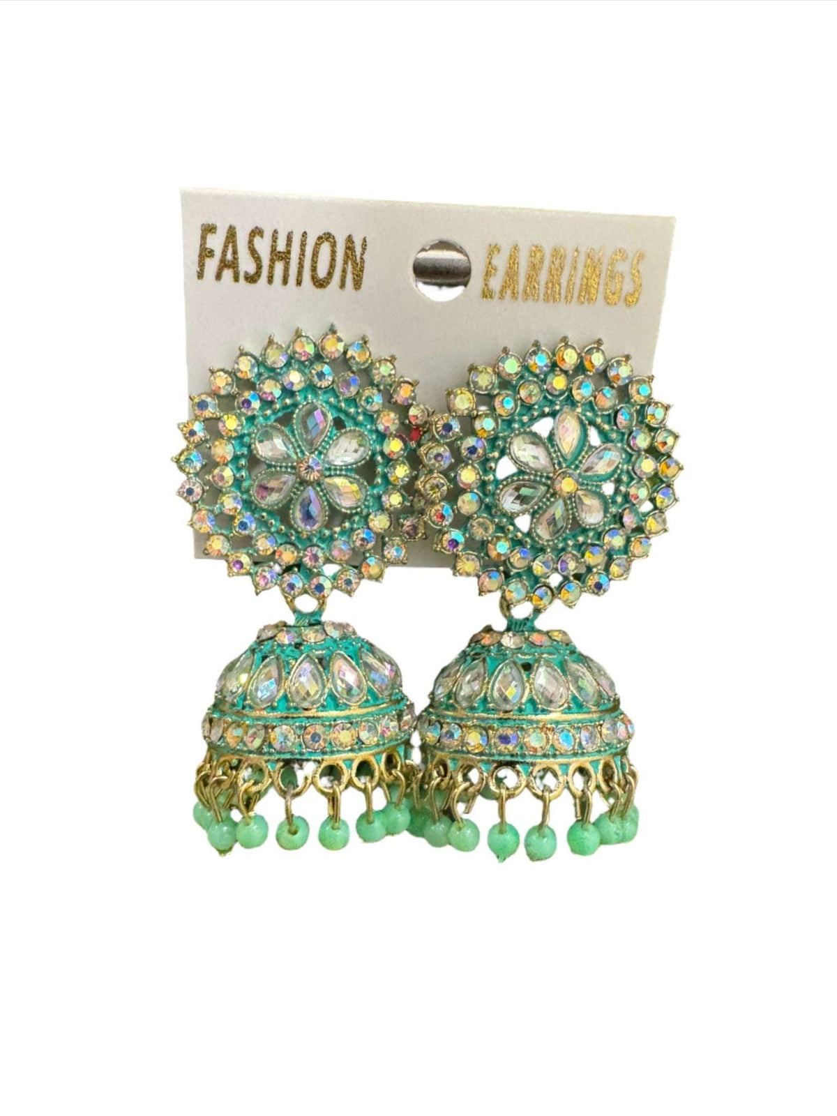 Stone And Beads Jhumki