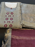 Embroidery Pant Suit Set