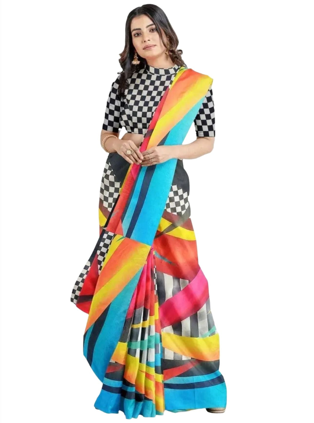 Chanderi Linen Saree