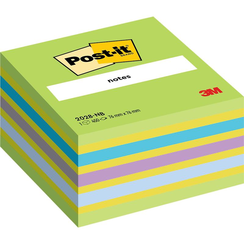 Post-it® Notes Würfel, 76 mm x 76 mm, 450 Blatt/Block, 100% PEFC