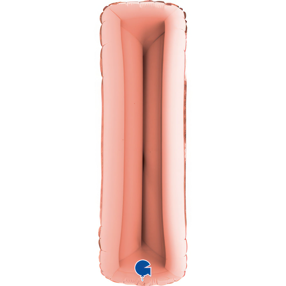 Riesenbuchstabe Folienballon 40"/102cm | Rosegold #I