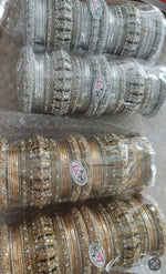 BRIDAL BANGLES SET WITH STONEWORK