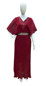 One piece gown with handwork