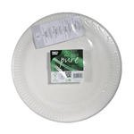 29 50 Teller, Pappe "pure" rund - weiss