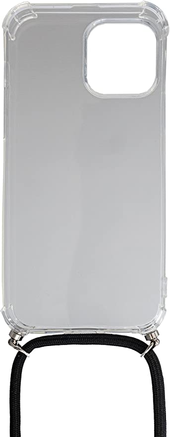 Schutzhülle aus Silikon mit Halsband in Transparent Hülle für iPhone 14 Pro Max | System-S